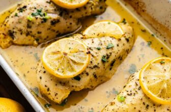 Simple Lemon Herb Baked Hen Breast