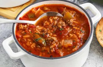 Cozy Stuffed Pepper Soup, Made Straightforward!